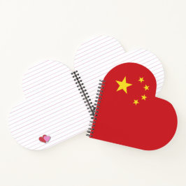 Chinese vlag notitieboek
