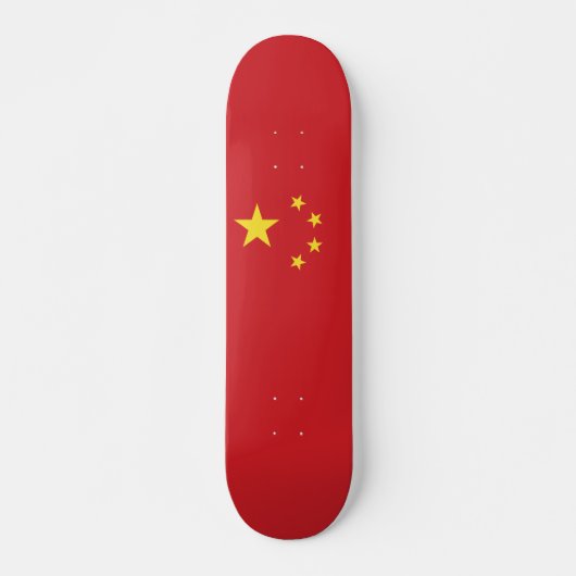 Chinese vlag persoonlijk skateboard (Voorkant)