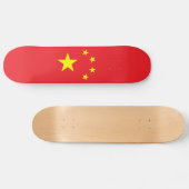 Chinese vlag persoonlijk skateboard (Horizontaal)
