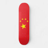 Chinese vlag persoonlijk skateboard (Voorkant)