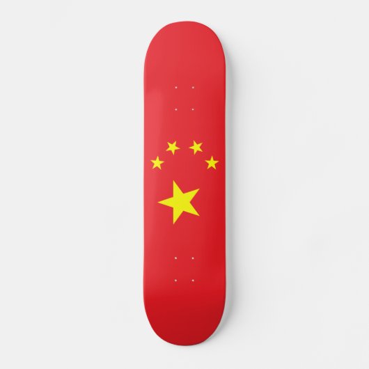 Chinese vlag persoonlijk skateboard (Voorkant)