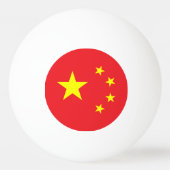 Chinese vlag pingpongbal (Achterkant)