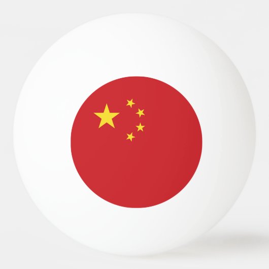 Chinese vlag pingpongbal (Achterkant)