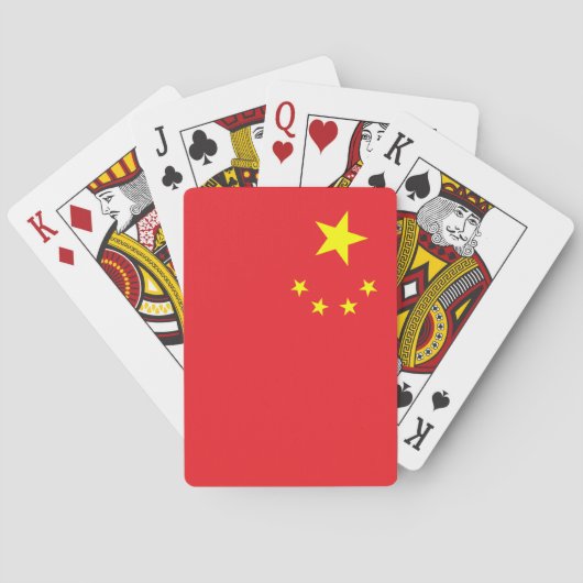 Chinese vlag pokerkaarten (Achterkant)