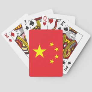 Chinese vlag pokerkaarten