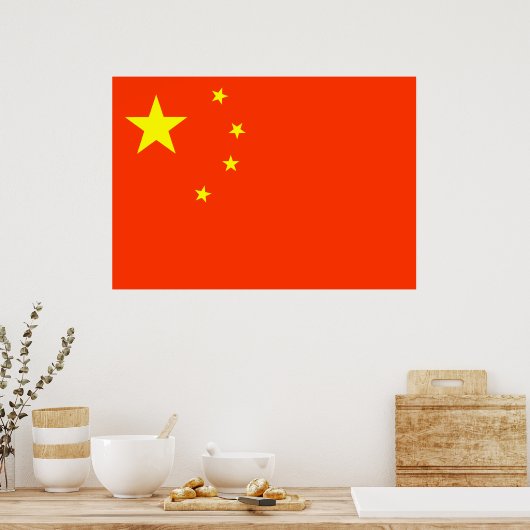 Chinese vlag poster (Keuken)