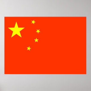 Chinese vlag poster
