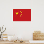 Chinese vlag poster (Keuken)