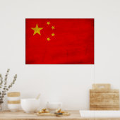 Chinese vlag poster (Keuken)