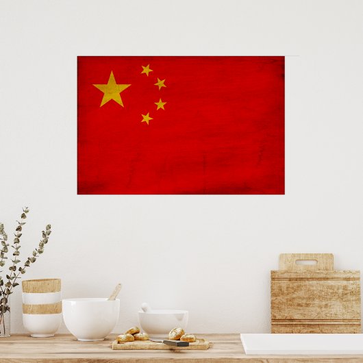 Chinese vlag poster (Keuken)