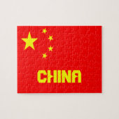 Chinese vlag puzzel legpuzzel (Horizontaal)