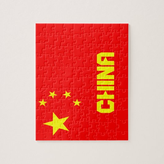 Chinese vlag puzzel legpuzzel (Verticaal)