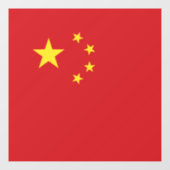 Chinese vlag raamsticker (Vel)