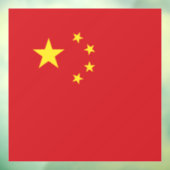 Chinese vlag raamsticker (Vel 3)