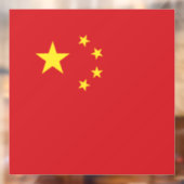 Chinese vlag raamsticker (Vel 2)