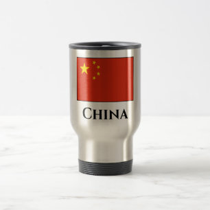 Chinese vlag reisbeker