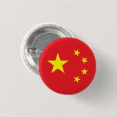 Chinese vlag ronde button 3,2 cm (Voorkant /achterkant)