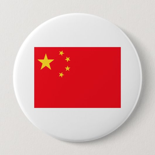 Chinese vlag ronde button 4,0 cm (Voorkant)