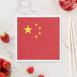 Chinese vlag servet