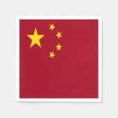 Chinese vlag servetten (Voorkant)