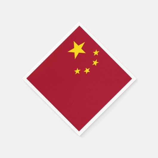 Chinese vlag servetten (Hoek)