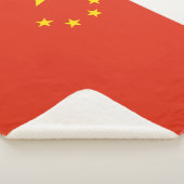 Chinese vlag Sherpa Blanket Deken (3/4)