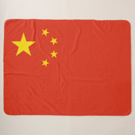 Chinese vlag Sherpa Blanket Deken