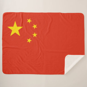 Chinese vlag Sherpa Blanket Sherpa Deken