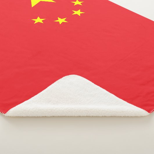 Chinese vlag sherpa deken (3/4)