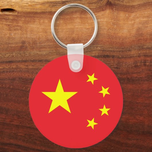 Chinese vlag sleutelhanger (Achterkant)