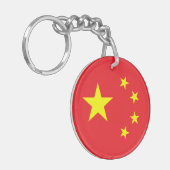 Chinese vlag sleutelhanger (Voorkant Links)