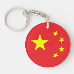 Chinese vlag sleutelhanger