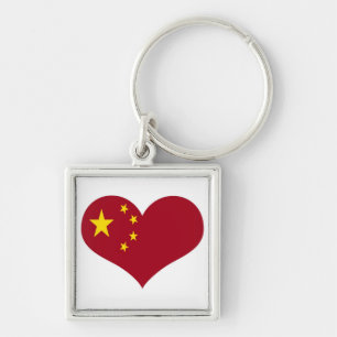 Chinese vlag sleutelhanger