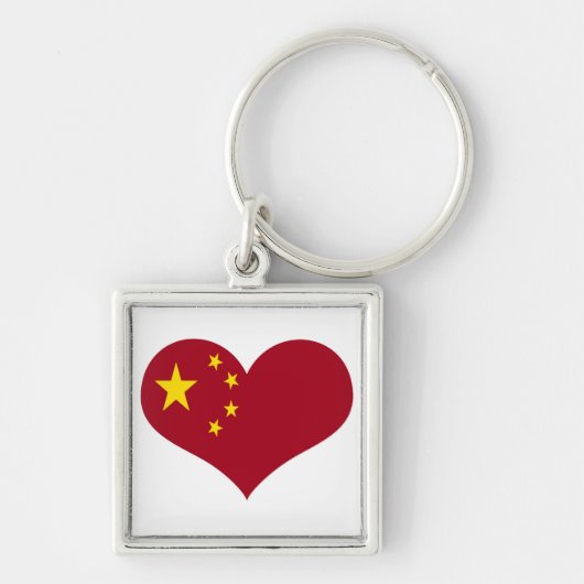 Chinese vlag sleutelhanger (Voorkant)