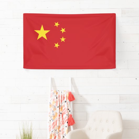 Chinese vlag spandoek (Insitu)