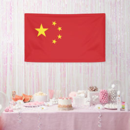 Chinese vlag spandoek