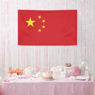 Chinese vlag spandoek