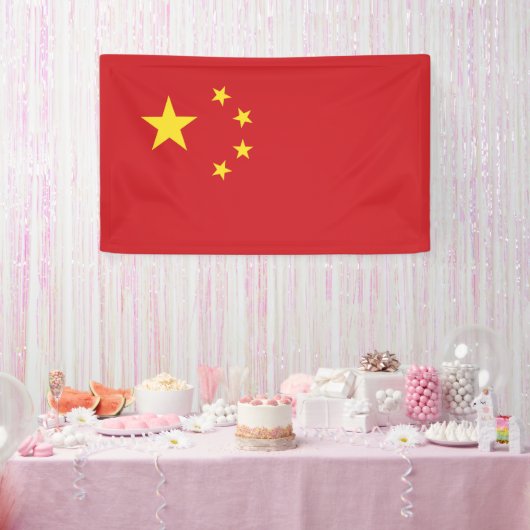 Chinese vlag spandoek (Feest)