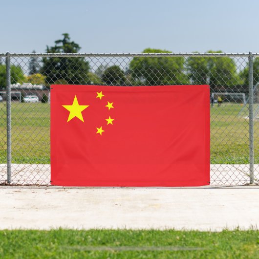 Chinese vlag spandoek (Insitu)