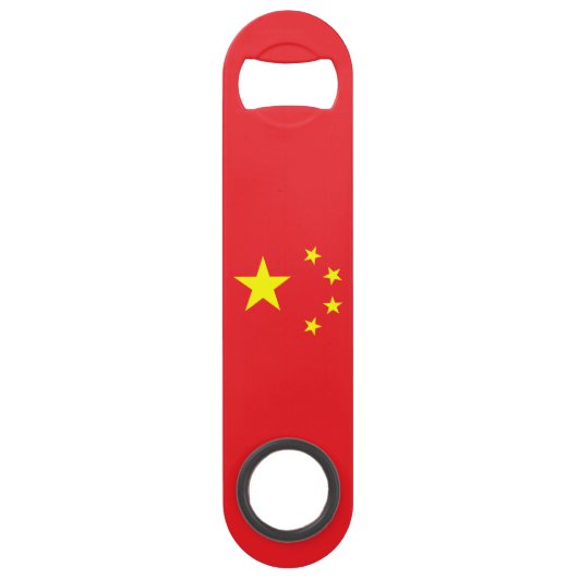 Chinese vlag speed flessenopener (Voorkant)