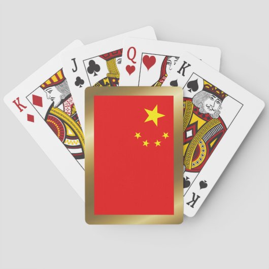 Chinese Vlag Speelkaarten (Achterkant)