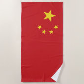 Chinese vlag strandlaken (Voorkant)