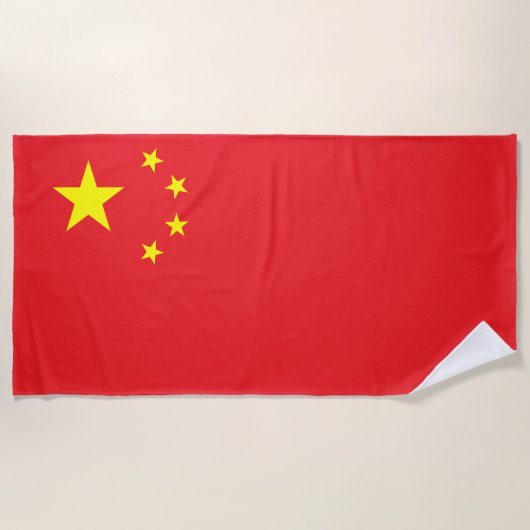 Chinese vlag strandlaken (Voorkant)