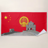 Chinese vlag strandlaken (Voorkant)