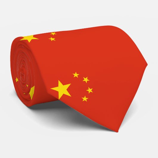 Chinese vlag stropdas (Opgerold)