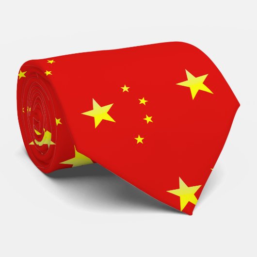 Chinese vlag stropdas (Opgerold)