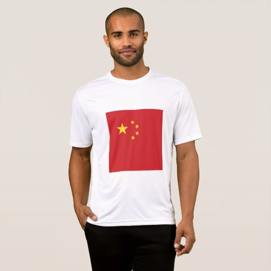 Chinese vlag t-shirt (Voorkant volledig)