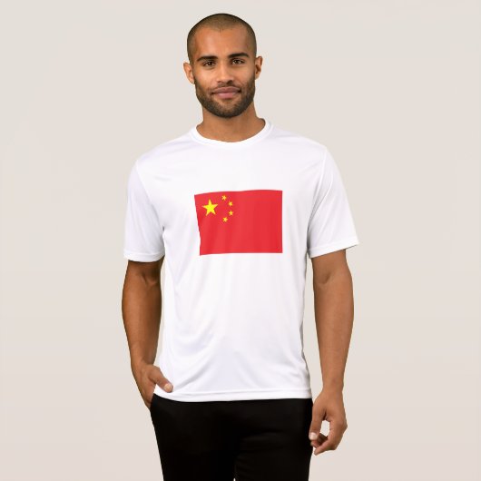 Chinese vlag t-shirt (Voorkant volledig)