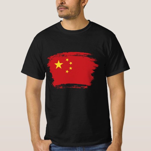 Chinese vlag t-shirt (Voorkant)