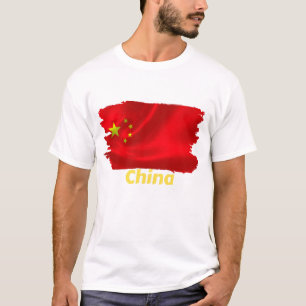 Chinese vlag t-shirt